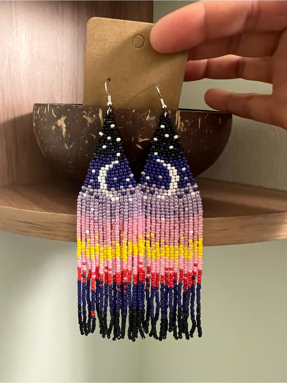 Magical Twilight Beaded Fringe Earrings